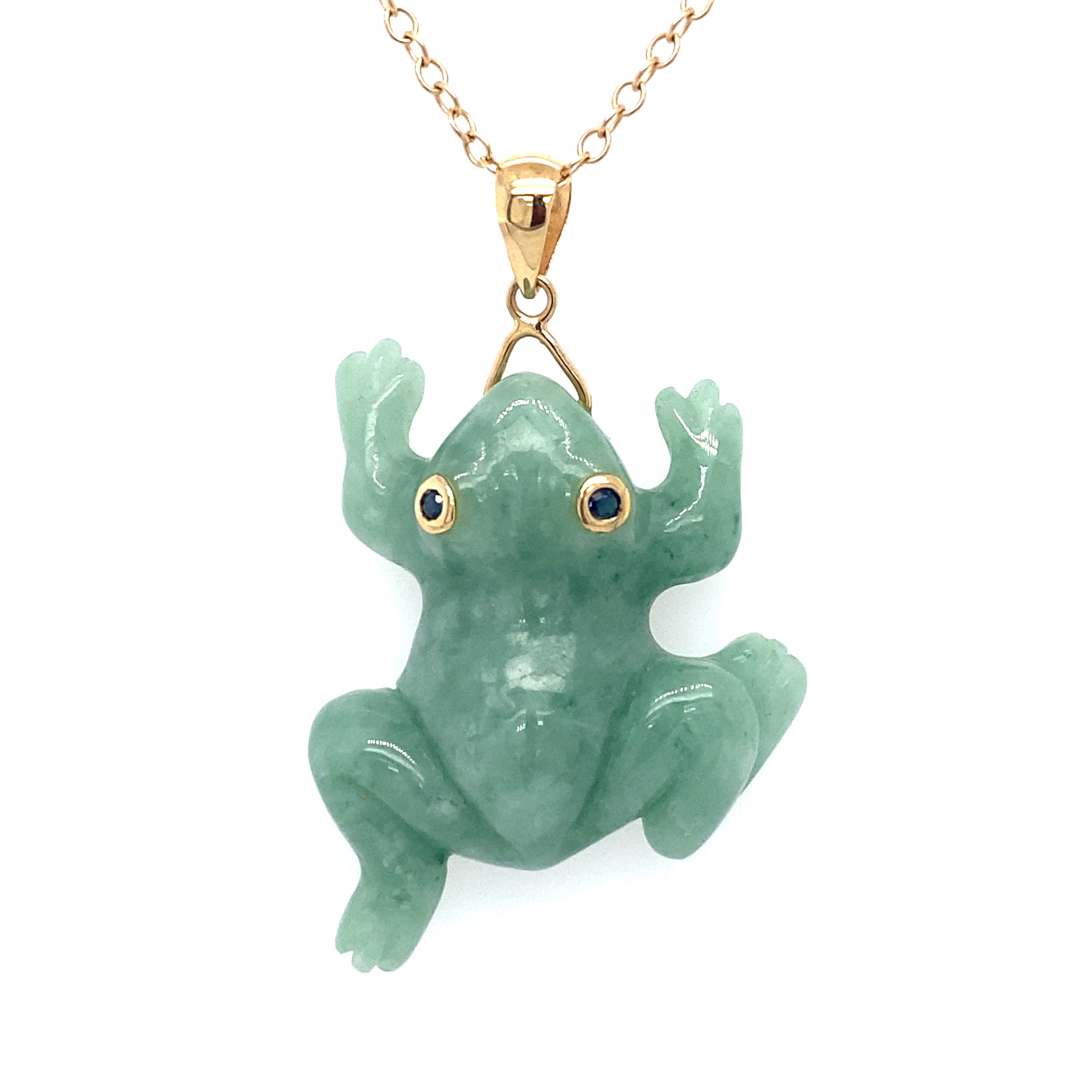 Frog Necklace Gold